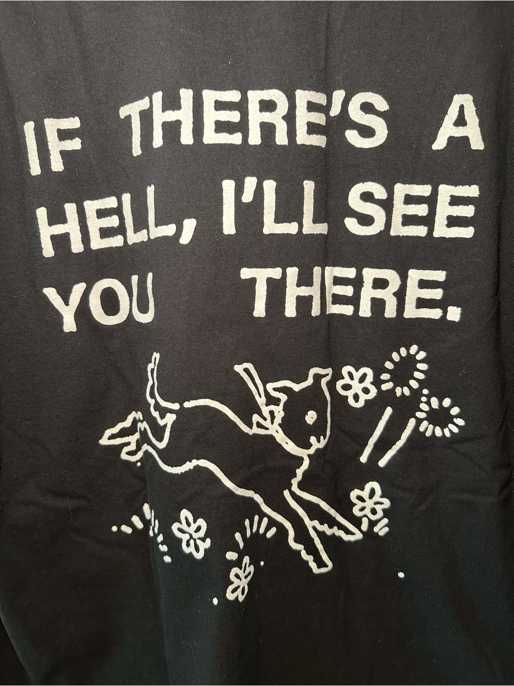 Poppy Little Lamb If There’S A Hell I’Ll See You There T-Shirt Unisex XL - Picture 1 of 7